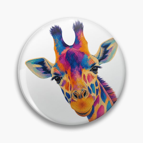 Item preview, Giraffe Poster — Bold Color, Brushstroke Texture designed and sold by Jandedan.