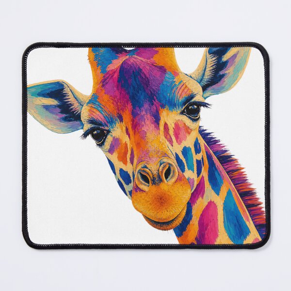 Item preview, Giraffe Poster — Bold Color, Brushstroke Texture designed and sold by Jandedan.