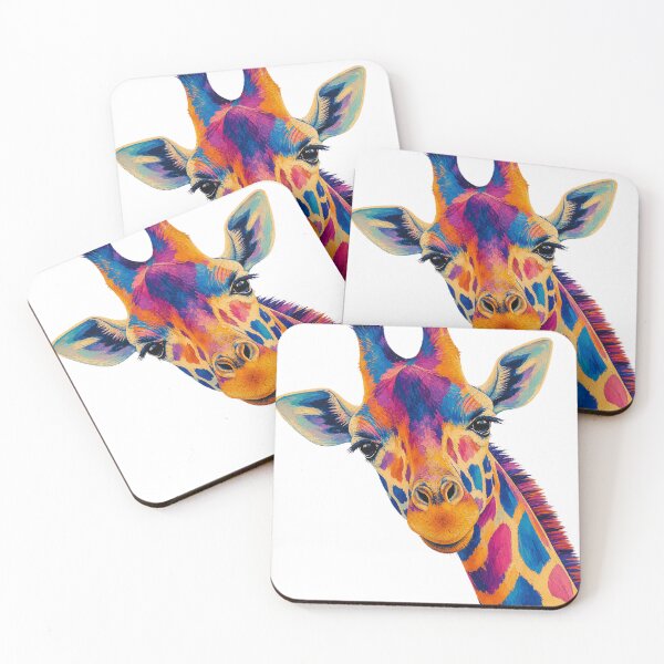 Item preview, Giraffe Poster — Bold Color, Brushstroke Texture designed and sold by Jandedan.