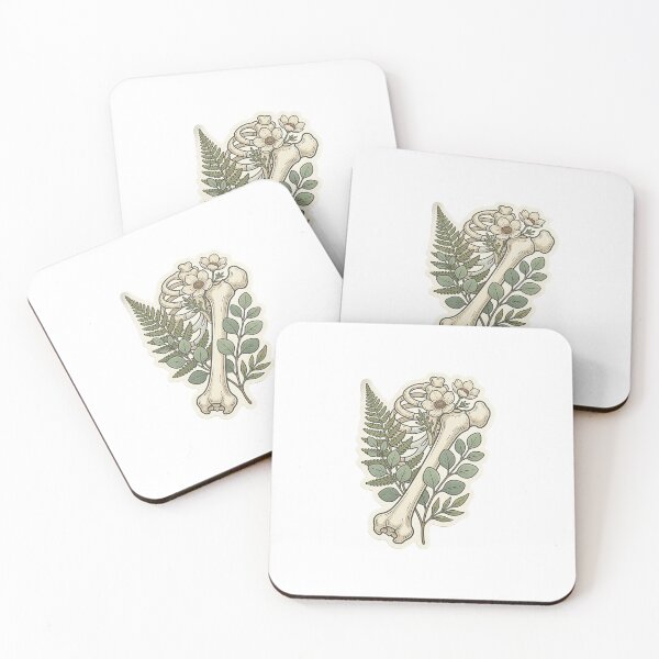 Item preview, Cottagecore Botanical Skull and Crossbones Sticker designed and sold by brandingpro.