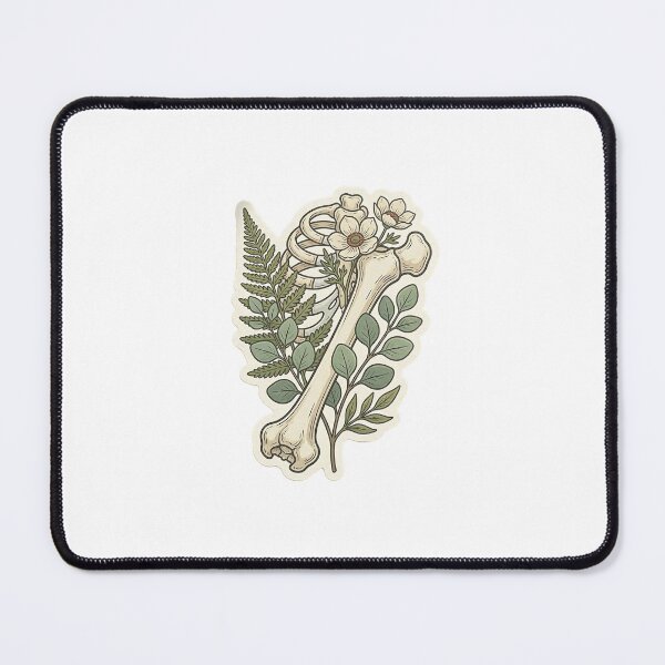 Item preview, Cottagecore Botanical Skull and Crossbones Sticker designed and sold by brandingpro.