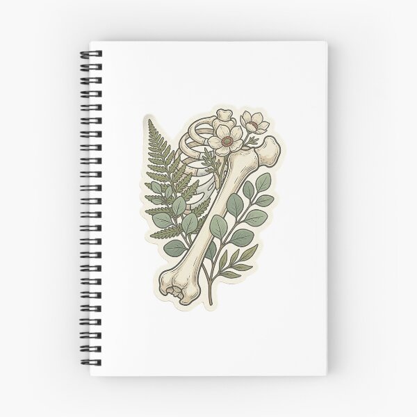 Item preview, Cottagecore Botanical Skull and Crossbones Sticker designed and sold by brandingpro.