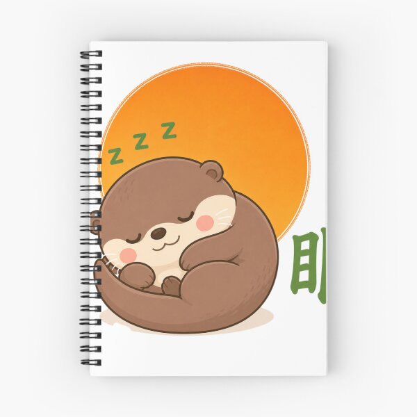 Item preview, Zen Sleeping Otter – Kawaii Otter Napping Japanese Sleep Art Gift designed and sold by QARVI.