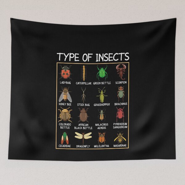 Item preview, Type Of Insects Entomologist Insect Lover Biology Nature Study designed and sold by PopStars1993.