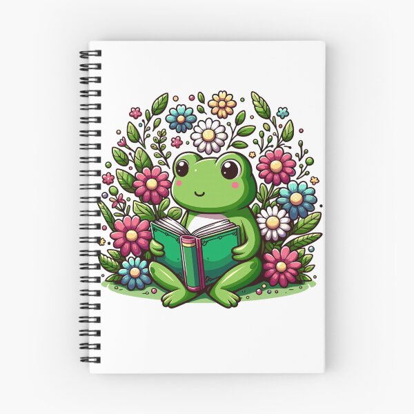 Item preview, Cute Frog Reading Book, Cottagecore, Frog Lover Floral Performance T-Shirt designed and sold by KTY-NUSS.