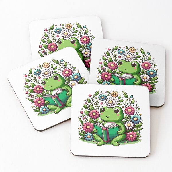 Item preview, Cute Frog Reading Book, Cottagecore, Frog Lover Floral Performance T-Shirt designed and sold by KTY-NUSS.