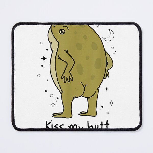 Item preview, Frog Art Cottagecore Kiss My Butt Funny Frog Lovers Adult T-Shirt designed and sold by kevincuellar.