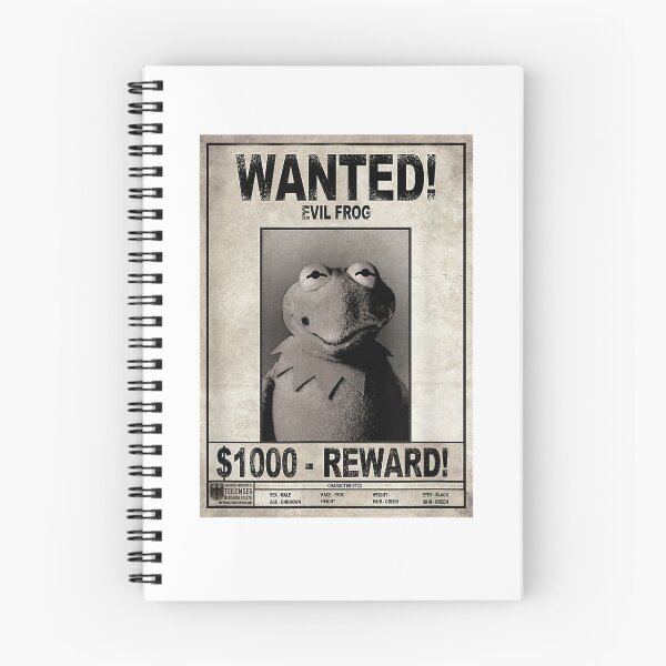 Item preview, Disney The Muppets Wanted Evil Frog Reward Vintage Poster T-Shirt designed and sold by KTY-NUSS.