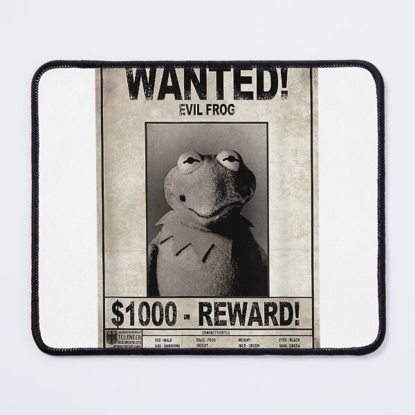 Item preview, Disney The Muppets Wanted Evil Frog Reward Vintage Poster T-Shirt designed and sold by KTY-NUSS.