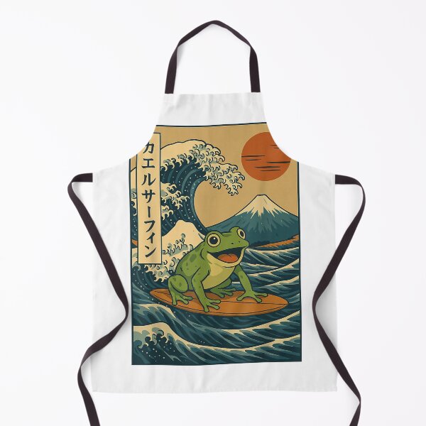Item preview, Frog Surfing Japanese T-Shirt designed and sold by kevincuellar.