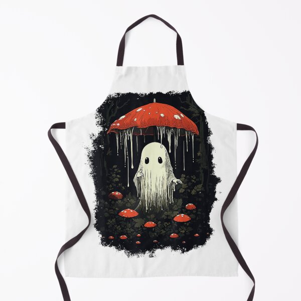 Item preview, Halloween Cottagecore Ghost Mushroom Spooky T-Shirt designed and sold by kevincuellar.