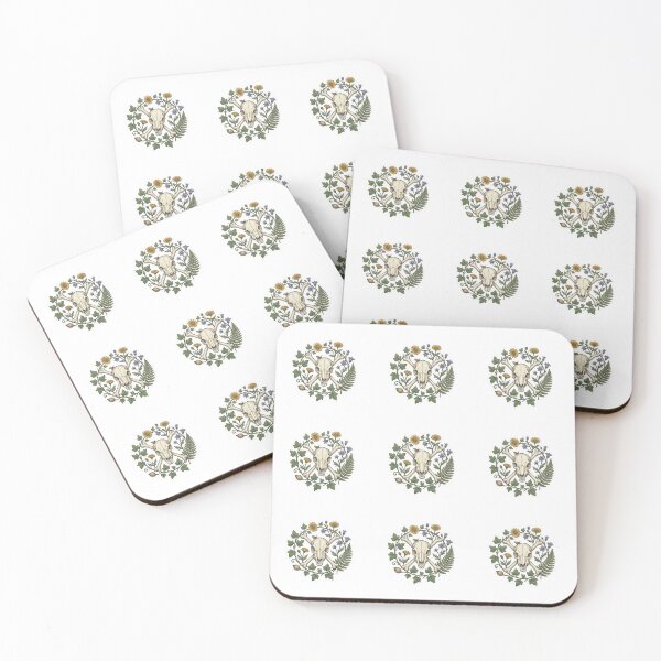 Item preview, Cottagecore Botanical Skull and Crossbones Sticker designed and sold by brandingpro.