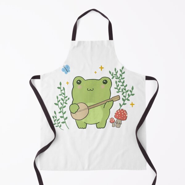 Item preview, Kawaii Cottagecore Cute Frog Banjo Butterfly T-Shirt designed and sold by kevincuellar.