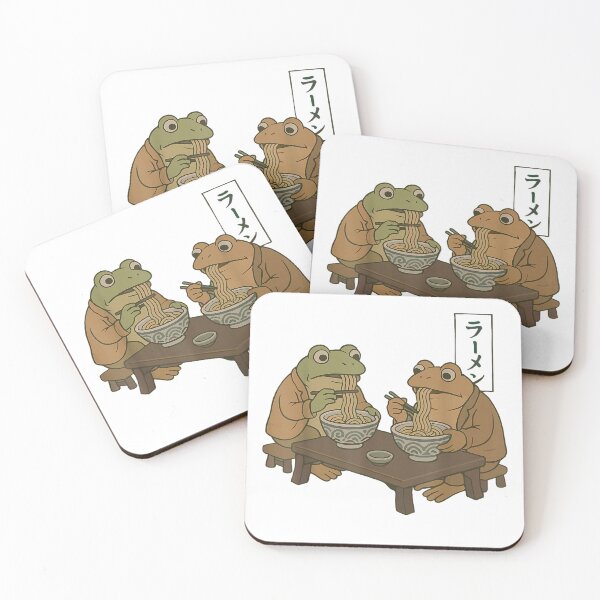 Item preview, Toad and Frog Ramen Japanese Noodle Animal Lover Frog Womens T-Shirt designed and sold by KTY-NUSS.