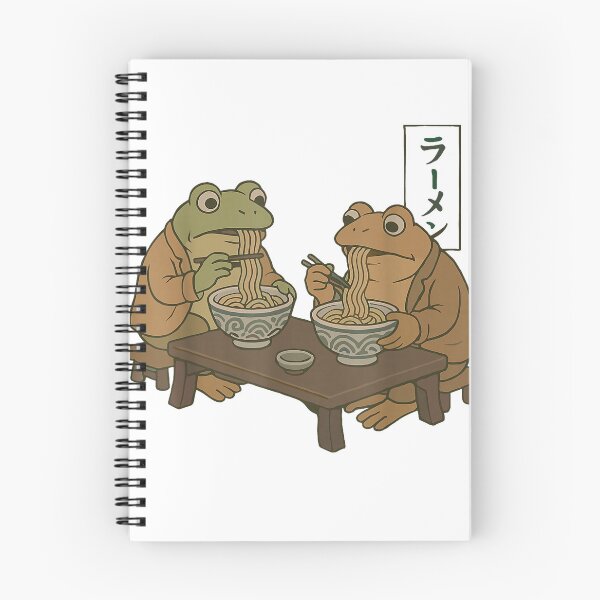 Item preview, Toad and Frog Ramen Japanese Noodle Animal Lover Frog Womens T-Shirt designed and sold by KTY-NUSS.