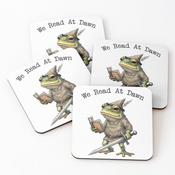 Item preview, We Read at Dawn Frog Fantasy Fiction Novel Reader Funny T-Shirt designed and sold by KTY-NUSS.