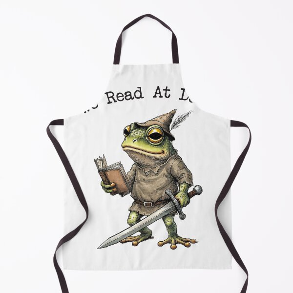 Artikelvorschau, Wir lesen im Morgengrauen – Frosch-Fantasy-Romanleser-T-Shirt (lustig) entworfen und verkauft von KTY-NUSS.