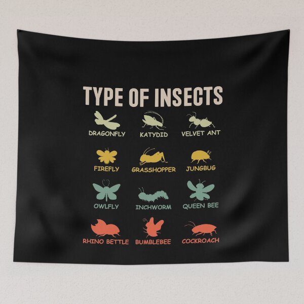 Item preview, Type Of Insects Entomology Insect Identification Bug Lover designed and sold by PopStars1993.