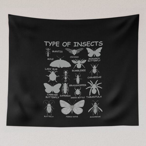 Item preview, Type Of Insects Entomology Insect Identification Bug Lover designed and sold by PopStars1993.