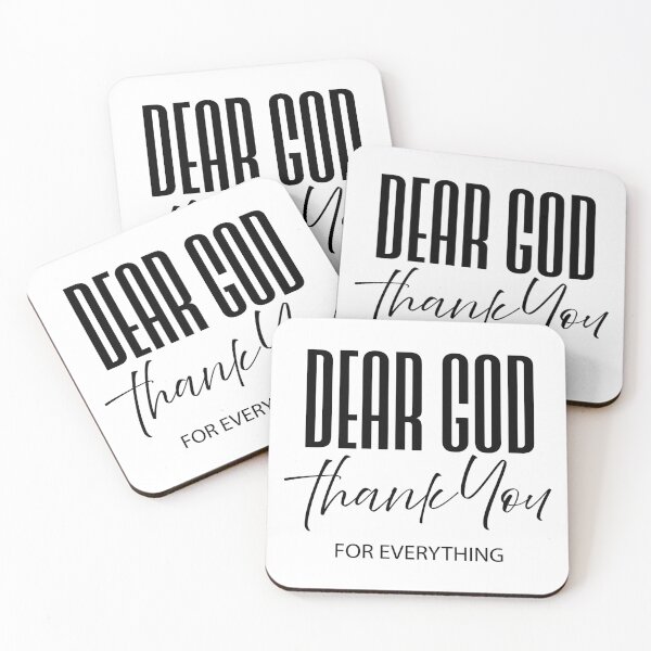 Item preview, Dear God Thank You For Everything – Christian Faith Typography T-Shirt Design designed and sold by CrossCrafted.