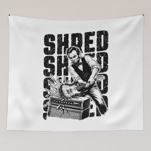 Item preview, Abraham Lincoln Electric Guitar Smash Shred Guitarist Music designed and sold by GrandeDuc.
