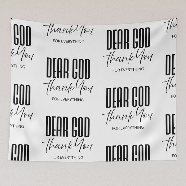 Item preview, Dear God Thank You For Everything – Christian Faith Typography T-Shirt Design designed and sold by CrossCrafted.