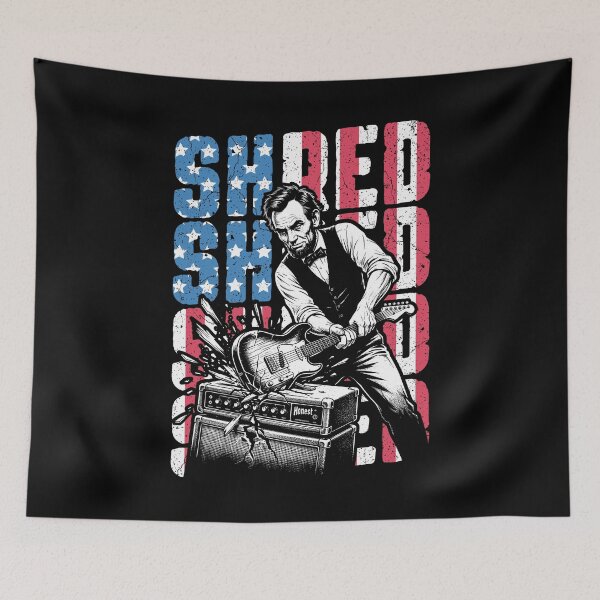 Item preview, Abraham Lincoln Electric Guitar Smash Shred Guitarist Music designed and sold by GrandeDuc.