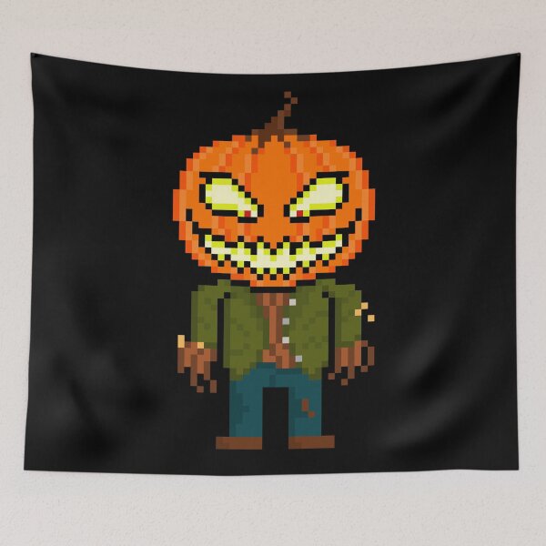 Item preview, Pixel Monster Pumpkin Head designed and sold by gkillerb.