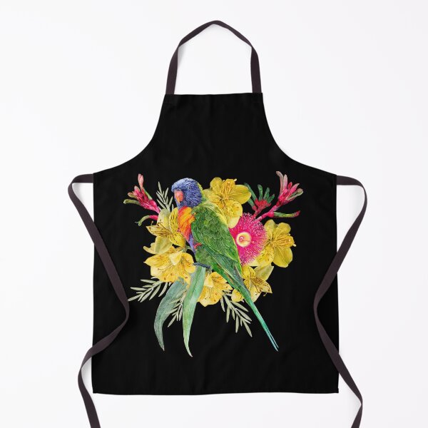 Item preview, Rainbow Lorikeet Summer Garden Bouquet designed and sold by Sketchbook Designs.