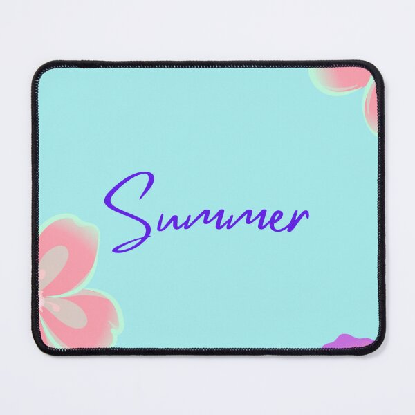 Item preview, Summer Pastel Floral Aesthetic | Tropical Aqua Flower Wallpaper designed and sold by MysticPurpleHue.