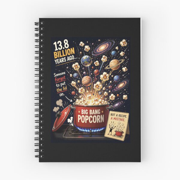 Item preview, Big Bang Popcorn — 13.8 Billion Years Ago Someone Forgot the Lid designed and sold by SammyMorry.
