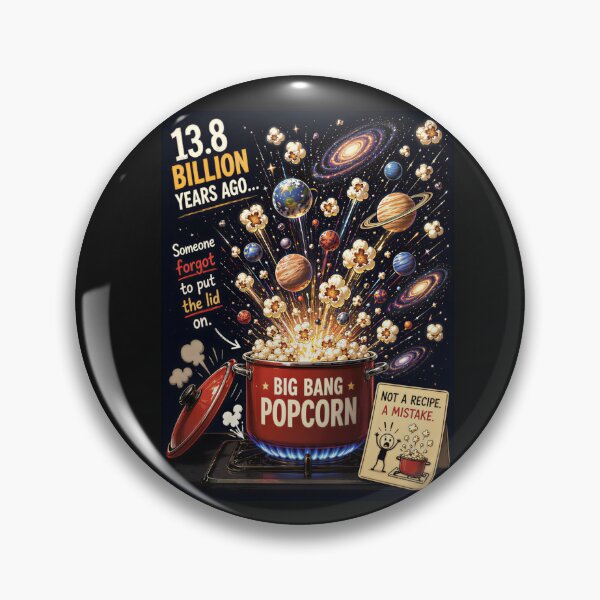 Item preview, Big Bang Popcorn — 13.8 Billion Years Ago Someone Forgot the Lid designed and sold by SammyMorry.