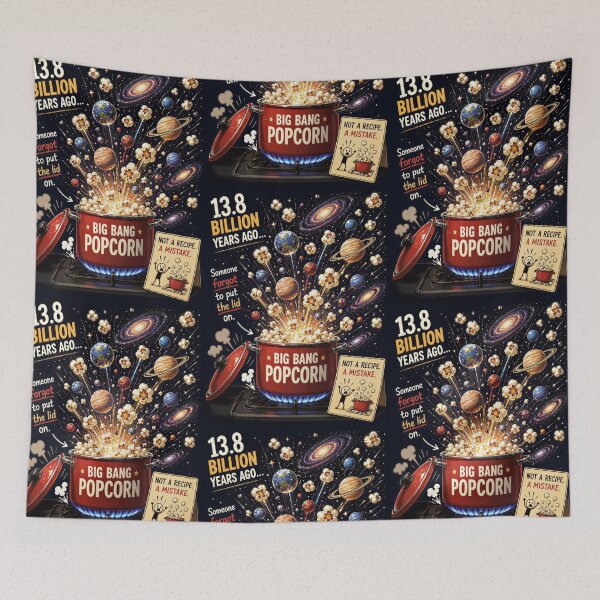 Item preview, Big Bang Popcorn — 13.8 Billion Years Ago Someone Forgot the Lid designed and sold by SammyMorry.