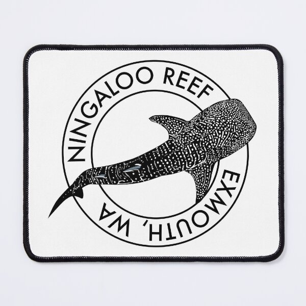 Item preview, Ningaloo Reef Whale Shark - Black designed and sold by SeaLarkArt.
