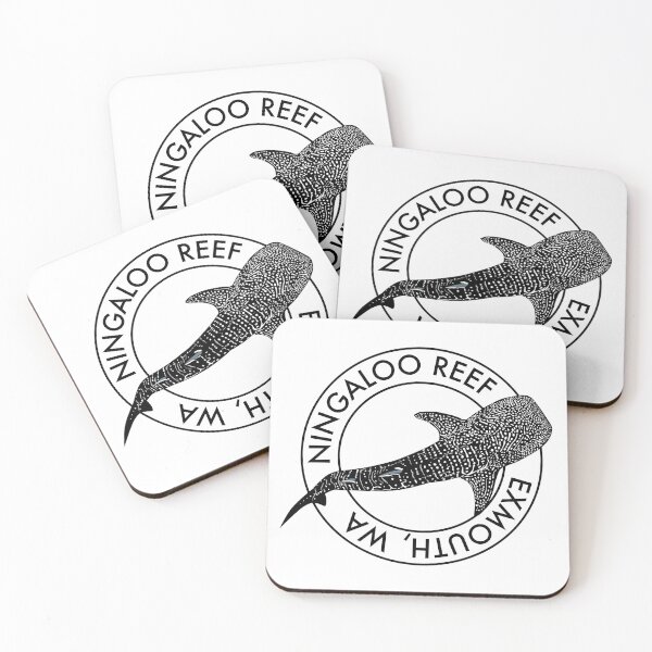 Item preview, Ningaloo Reef Whale Shark - Black designed and sold by SeaLarkArt.