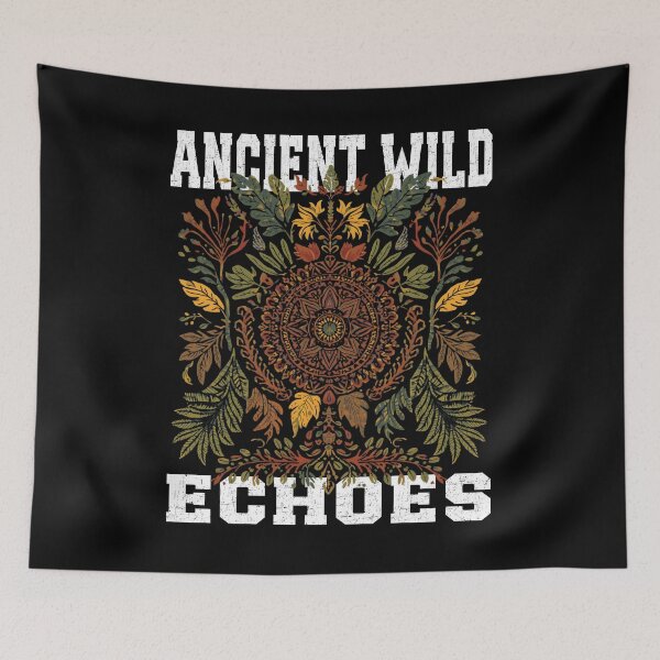 Item preview, Ancient Wild Echoes Botanical Mandala Vintage Nature Floral  designed and sold by Jt41.
