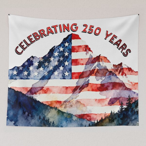Item preview, Celebrating 250 Years Mountain Scene designed and sold by MoBoo Designs.