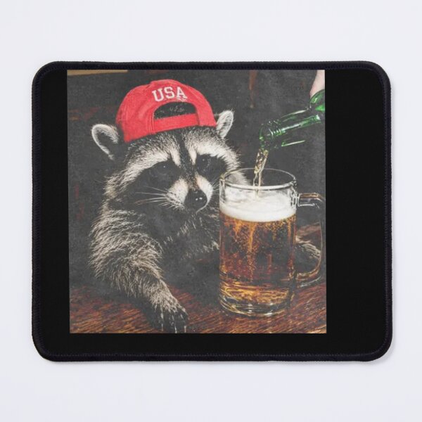 Item preview, Funny Raccoon Beer designed and sold by DeLafroozdesign.