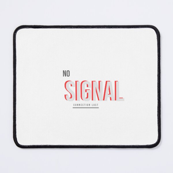Item preview, NO SIGNAL Glitch Cyber Typography designed and sold by HeartAndArtShop.