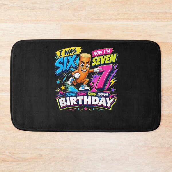 Item preview, I was 6 Now I'm 7 Birthday Boys Kids 67 Tung Tung Sahur designed and sold by Juansustait.
