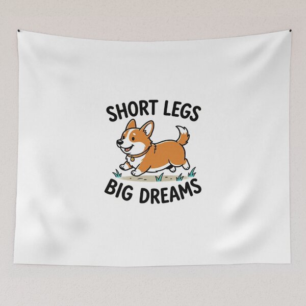Item preview, Short Legs Big Dreams Corgi Shirt Funny Corgi Gift Dog Mom Corgi Lover Humor Dog Tee designed and sold by Sky-bully.