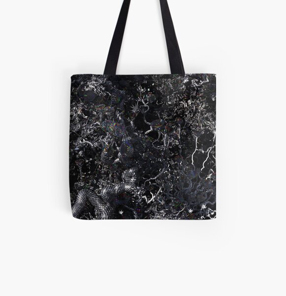 Diamond Vines All Over Print Tote Bag