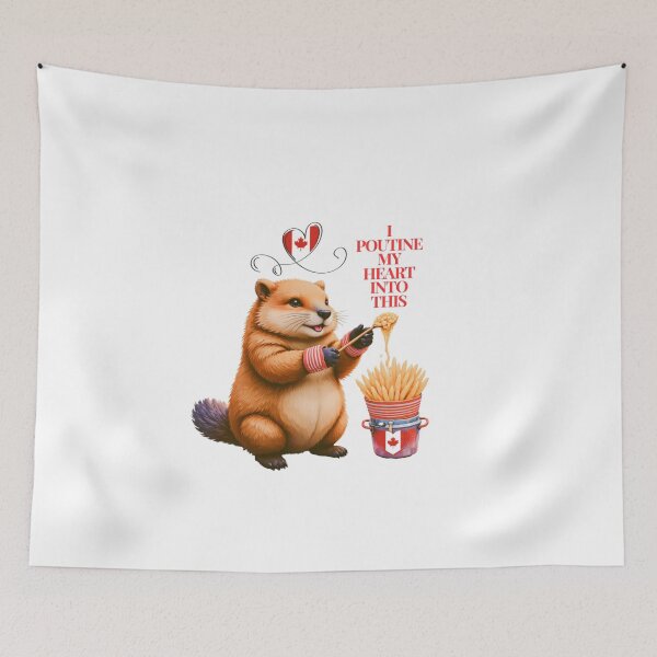 Item preview, I Poutine My Heart Into This Punny Canadian Beaver designed and sold by highvibz72.