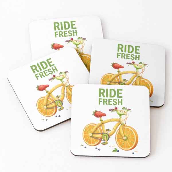 Item preview, Ride Fresh — Colorful Fruit Bicycle Art for a Playful Summer Vibe designed and sold by Ar0undTheW0rld.