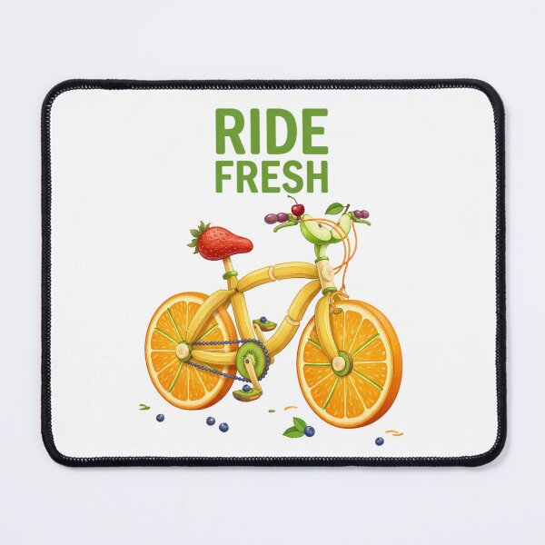 Item preview, Ride Fresh — Colorful Fruit Bicycle Art for a Playful Summer Vibe designed and sold by Ar0undTheW0rld.