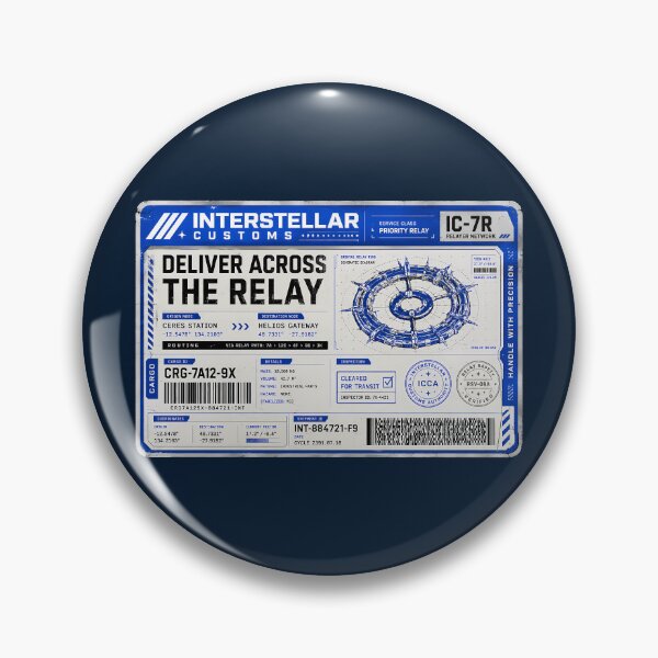 Item preview, Orbital Relay Customs Shipping Label designed and sold by agearb.