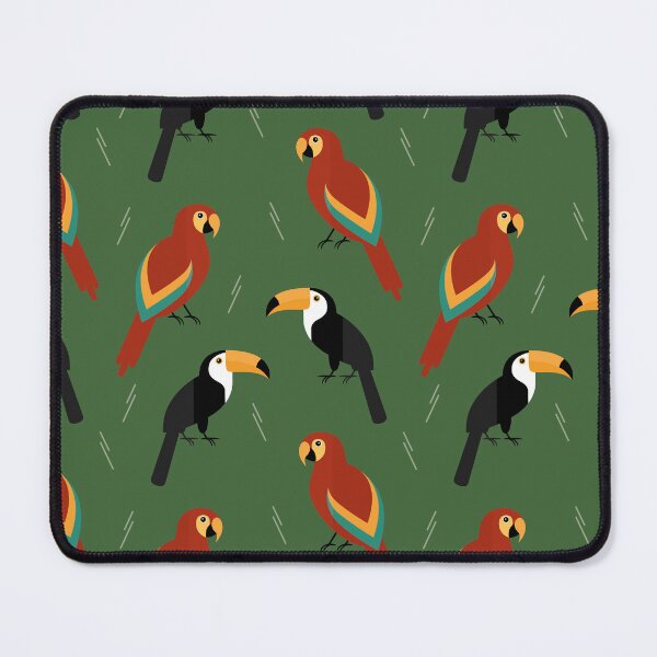 Item preview, Jungle birds on green designed and sold by reneesillus.