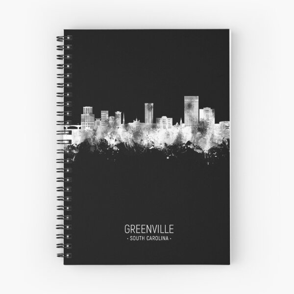 Item preview, Greenville South Carolina Skyline designed and sold by ArtPrints.