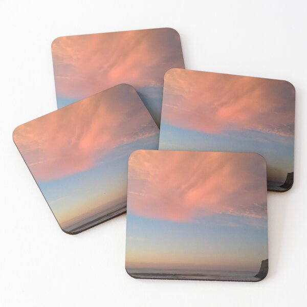 Item preview, Fiery sky over Biarritz beach at dusk designed and sold by Nenette11.