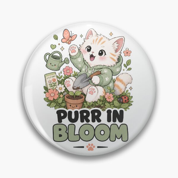 Item preview, Cute Gardening Cat Plant Lover Sticker designed and sold by MoodCats.